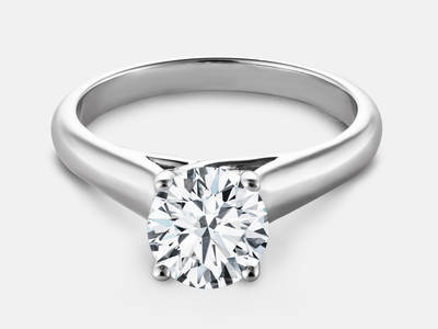 Keira style solitaire engagement ring.  Center stone sold separate.  $600.00